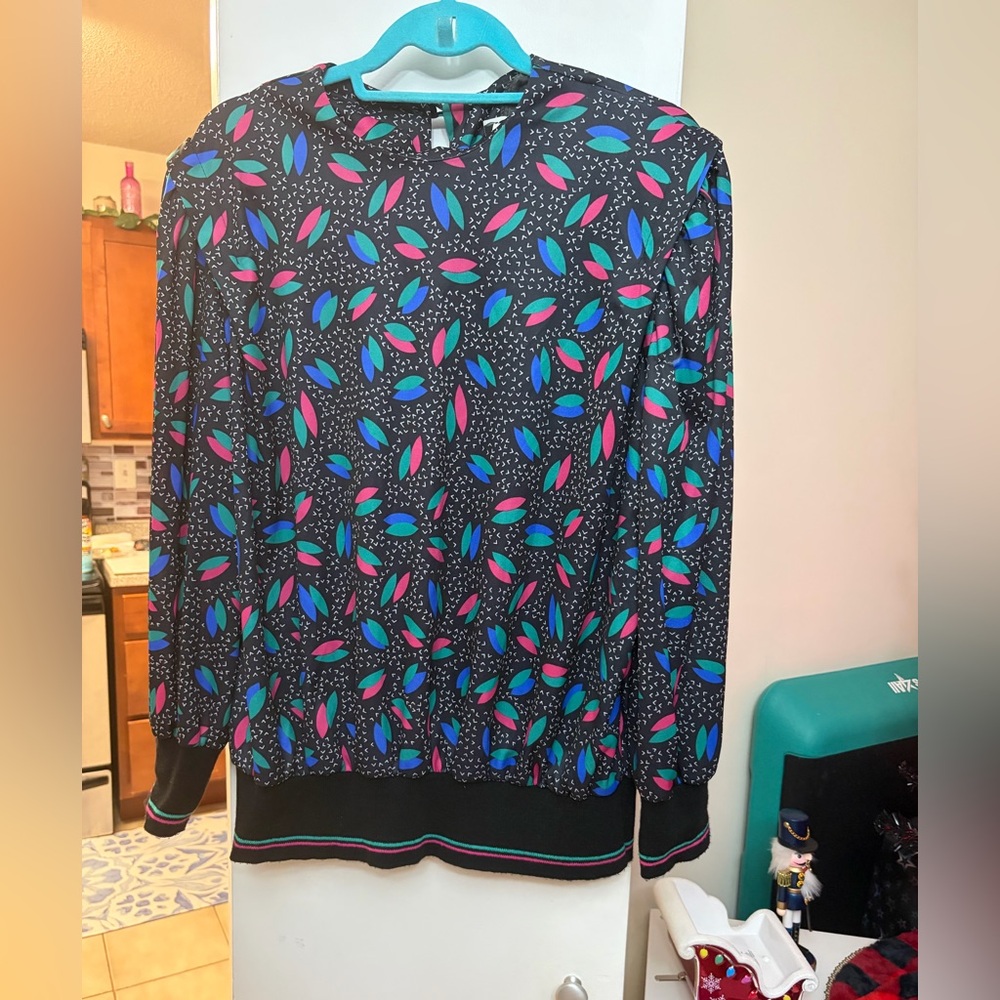 Vintage Colorful Patterned Sweater